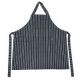 Mandil Chef Gris Rayas Blancas