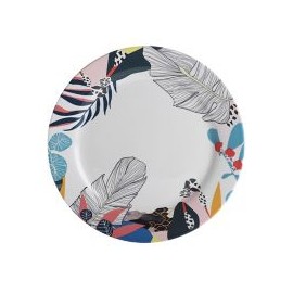 Plato Redondo 27.6Cm Hojas