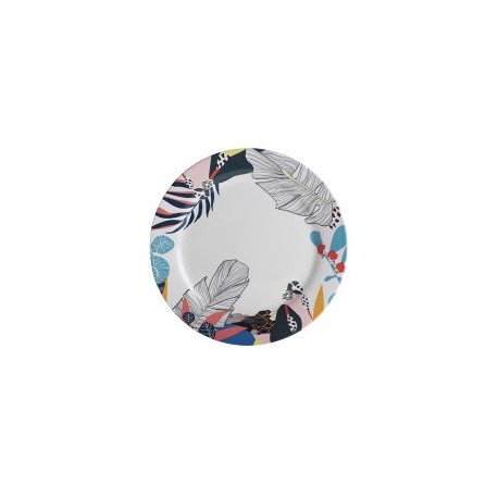 Plato Redondo 27.6Cm Hojas