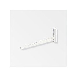 Percha p/ropa aluminio blanco