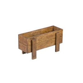 Mesa de cultivo de madera color nogal 60x20cm