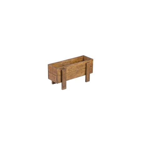 Mesa de cultivo de madera color nogal 60x20cm