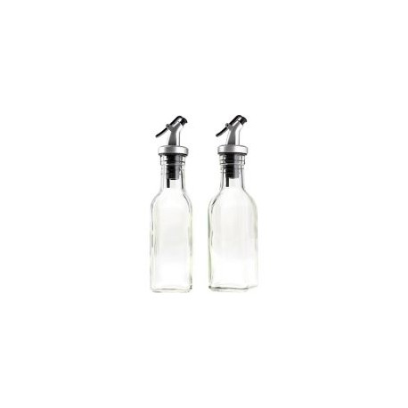 Set de aceitera y vinagreta 150 ml vidrio