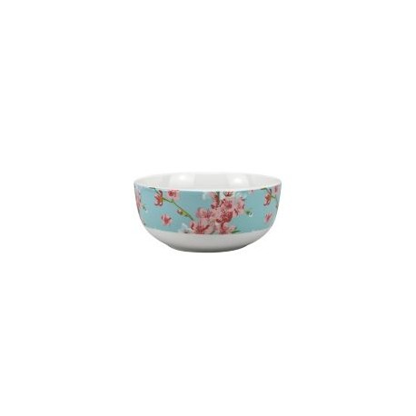 Bowl 13,6X13,6Cm Floral Turq