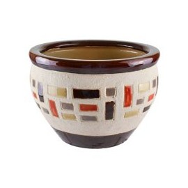 Maceta Ladrillo HV-297BR Café 23 x 16 cm