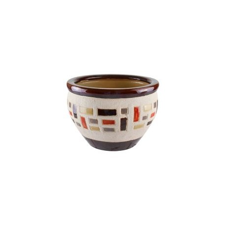 Maceta Ladrillo HV-297BR Café 23 x 16 cm