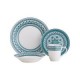 Juego de  vajilla 16 piezas Mandala azul