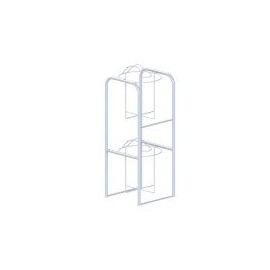 Portagarrafones doble blanco