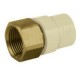 Adaptador hembra cpvc de 3/4" rosca metalica, para uso de agua caliente y fria.