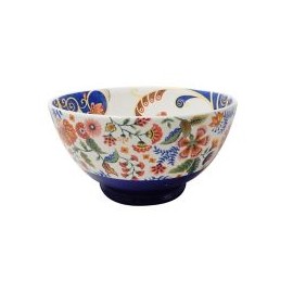 Bowl 25Cm Flores Azul