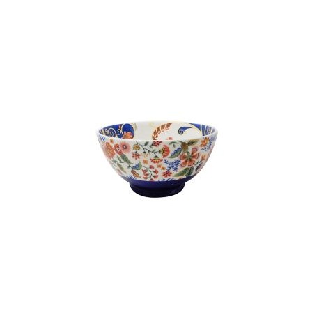Bowl 25Cm Flores Azul
