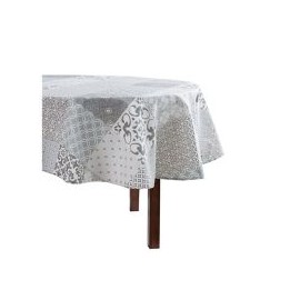 Mantel Redondo 1.80 Mosaico Gris