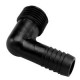 Codo macho npt inserto manguera 1/2 x 1/2