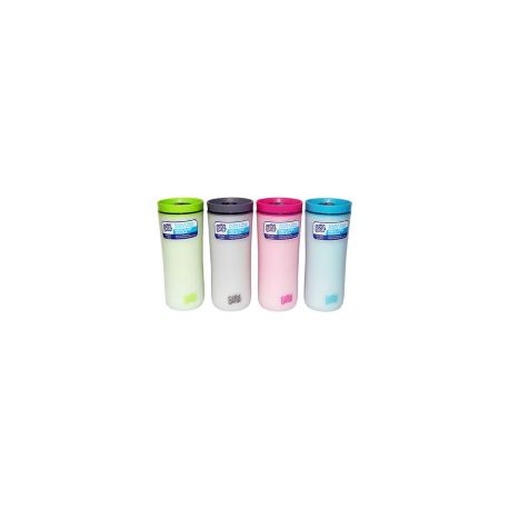 Vaso doble pared 500 ml liso pastel