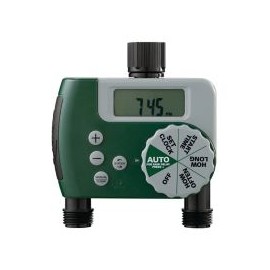 Timer de baterias digital 2 salidas de agua