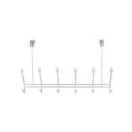 Gancho colgador Orbinni con 6 perchas cromado