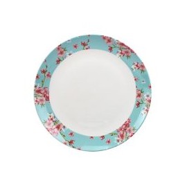 Plato 26X26Cm Floralturqueza