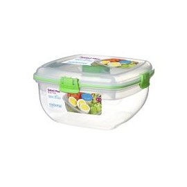 Contenedor c/cubiertos 1.6 L plástico