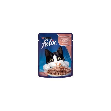 Alimento para gato salmón y pavo en salsa 85 g