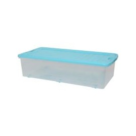 Caja bajo cama supreme 48 lts con tapa azul