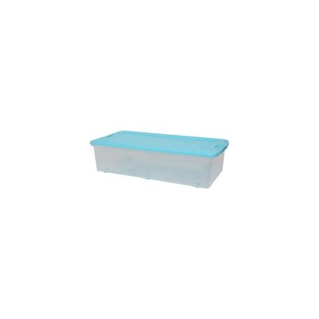 Caja bajo cama supreme 48 lts con tapa azul