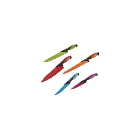 Set Cuchillos Acero Colores 5 pz
