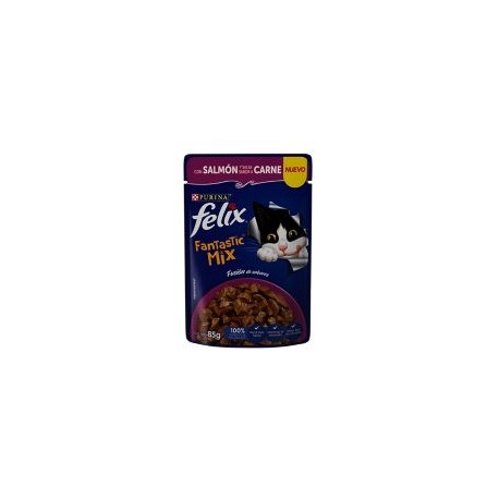 Alimento p/gato salmón y carne 85 g