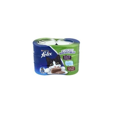 Alimento para gato varios sabores 6 latas 156 g