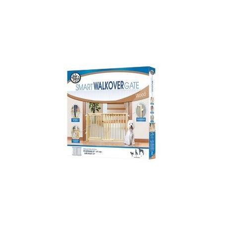 Reja  madera con puerta  expandible a 1.1o mt