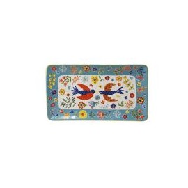 Fuente Rect 20.5X35.6Cm Pajaro