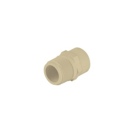 Adaptador macho cpvc de 1",  para uso de agua caliente y fria.