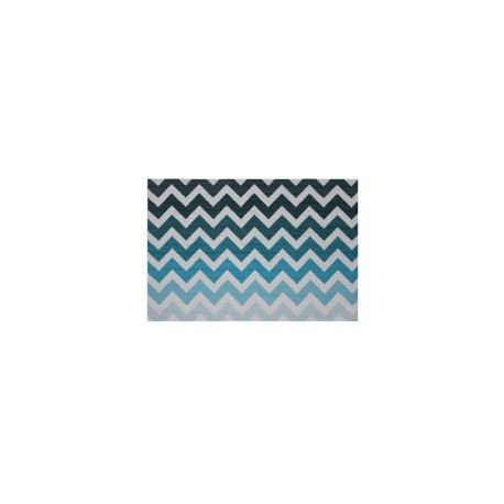Mantel ind Urban zigzag 45x30 turquesa
