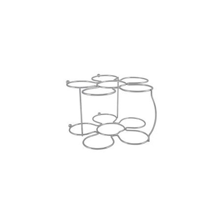 Organizador de vino con forma de flor