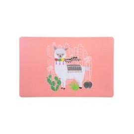 Mantel individual 29x43 llama rosa