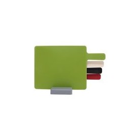 Juego 4 tablas para picar multicolor c/base de plástico