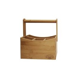 Porta cubiertos de bambú