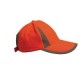 Gorra de seguridad en poliéster c/reflejante amarilla