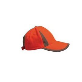Gorra de seguridad en poliéster c/reflejante amarilla