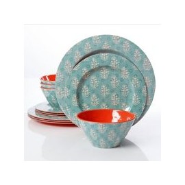 Vajilla Solina 12 piezas redonda melamina