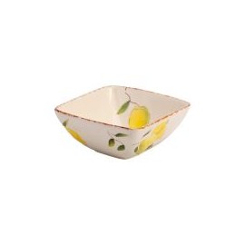 Bowl cuadrado limones 14x14