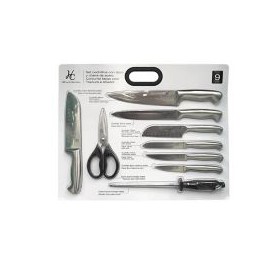 Set de cuchillos 9 piezas de acero inoxidable