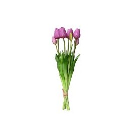 Bouquet De Tulipanes Morados Artificial