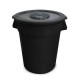 Contenedor con tapa 120 L negro