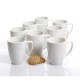 Set de tarros 8 piezas 12 oz porcelana cuadrado