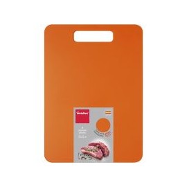 Tabla para picar uso reversible, color naranja ideal para carnes rojas
