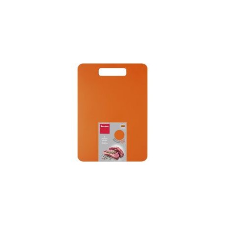 Tabla para picar uso reversible, color naranja ideal para carnes rojas