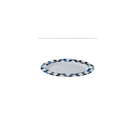 Plato Ovalado Blue Crush