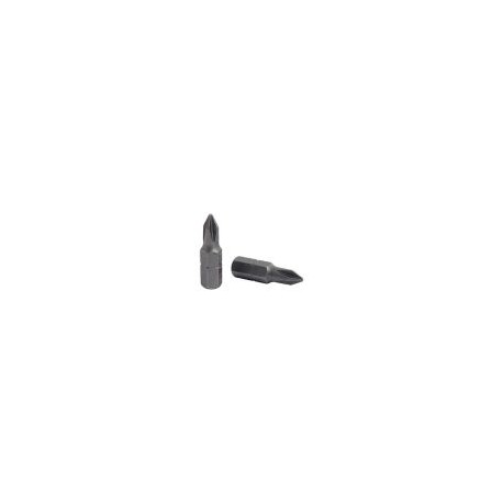 Puntas atornillador 1 Phillip de 25mm,  2 unidades bauker