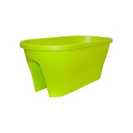Maceta grande para barandal color verde