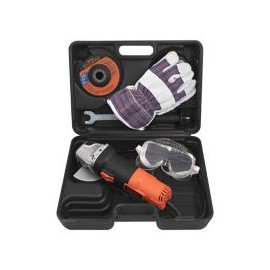 Esmeriladora Angular 4-1/2" (115mm) 11,000 Rpm 820W + Guantes y Gogles